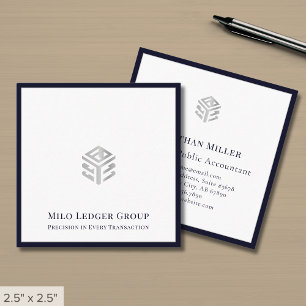 Moderne accountant CPA Tax Consultant Vierkante Visitekaartje