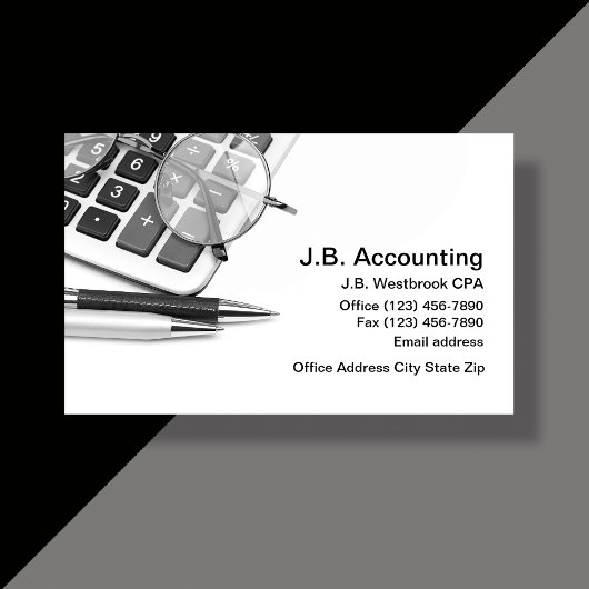 Moderne accountant unieke Visitekaartjes