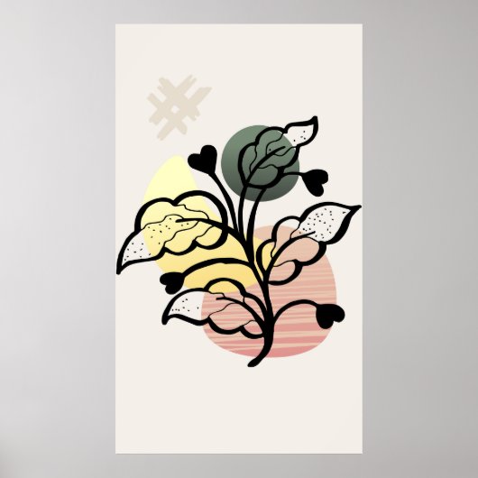 Moderne achtergrondontwerp poster (Voorkant)