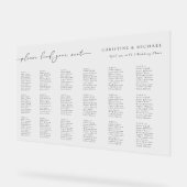 Moderne Acryl 18 Tafel Trouwstoel Grafiek Acryl Bord (Hoek)