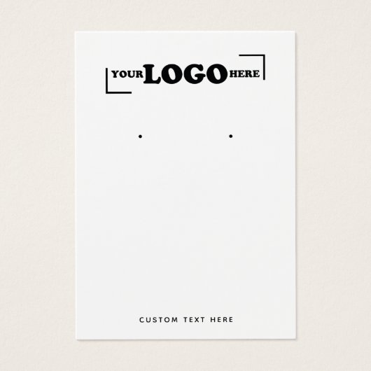 Moderne add Logo juwelen oormerkende Kaart (Voorkant)