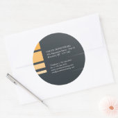 Moderne Adresetiketten Ronde Sticker (Envelop)