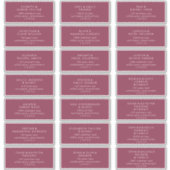 Moderne Adresetiketten voor Roodbruidjes Sticker (Voorkant)