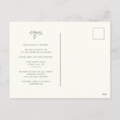 Moderne adreswijziging eenvoudige kerstboomstructu feestdagenkaart (Achterkant)