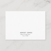 Moderne advieswensen voor het Afstuderen Afstudere Informatiekaartje (Achterkant)