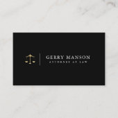 moderne advocaat voor beroepsadvocaat visitekaartje (Voorkant)