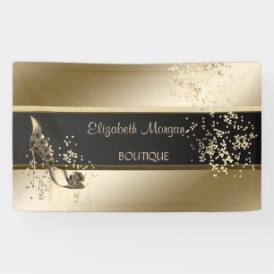 Moderne afbeelding, lichtgevend, Floral hoog Spandoek