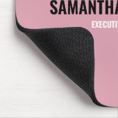 Moderne afbeelding roze, wit en zwart muismat (Hoek)