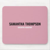 Moderne afbeelding roze, wit en zwart muismat (Voorkant)