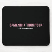 Moderne afbeelding roze, wit en zwart muismat (Voorkant)