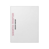 Moderne afbeelding roze, wit en zwart notitieblok (Gedraaid)