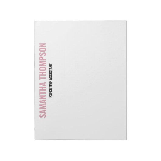 Moderne afbeelding roze, wit en zwart notitieblok (Gedraaid)