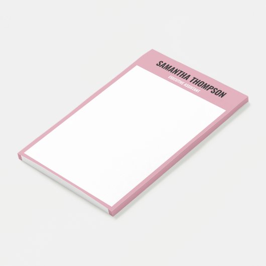 Moderne afbeelding roze, wit en zwart post-it® notes (Schuin)