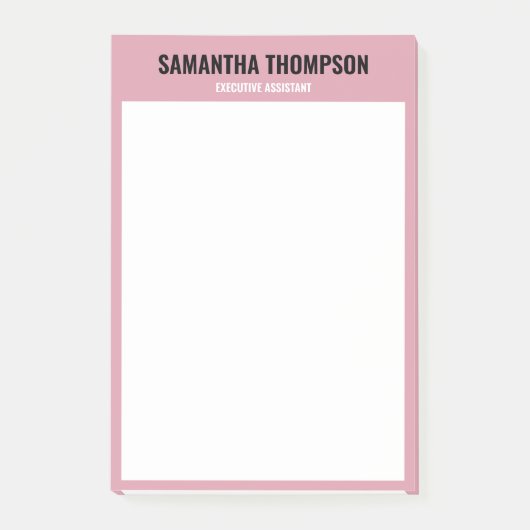 Moderne afbeelding roze, wit en zwart post-it® notes (Voorkant)