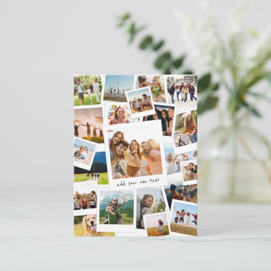 Moderne Afbeelding Scrapbook Fotocollage Briefkaart (Staand voorkant)