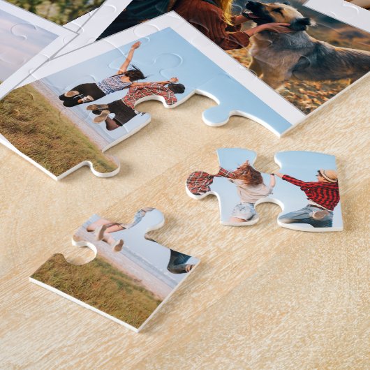 Moderne Afbeelding Scrapbook Fotocollage Legpuzzel (Zijkant)