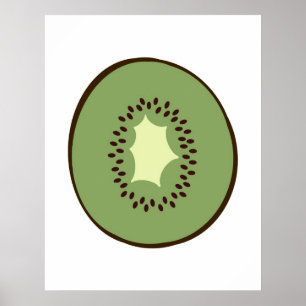 Moderne afdruk van een Kiwi Fruit voor uw keuken Poster