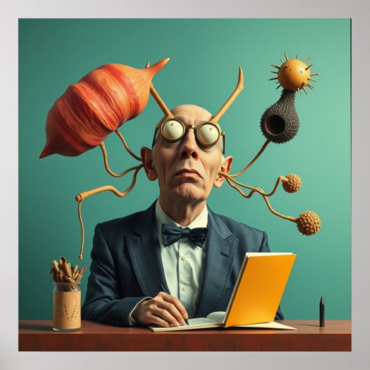 Moderne afdrukbare illustratie innovator Cool afbe Poster (Voorkant)