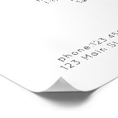 Moderne, Affiche de liste de prix (Coin)