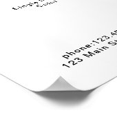 Moderne, Affiche de liste de prix (Coin)