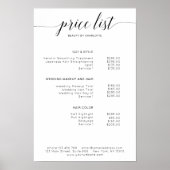 Moderne, Affiche de liste de prix (Devant)