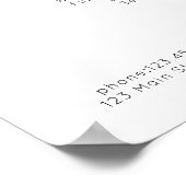 Moderne, Affiche de liste de prix (Coin)