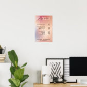 Moderne, Affiche de liste de prix (Bureau à domicile)