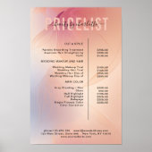 Moderne, Affiche de liste de prix (Devant)