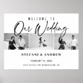 Moderne Affiche de Mariage Élégante avec Écriture  (Devant)