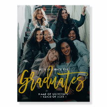 Moderne Afgestudeerden Groep Fotopartij Welkomstbo