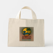 Moderne Afrika Ritmische Stam Drum Dans Mini Tote Bag (Achterkant)