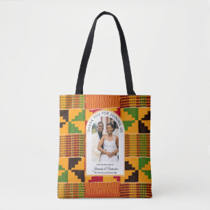 Moderne Afrikaanse Ghanese Kente TROUW Feestgunst Draagtas