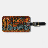 Moderne Afrikaanse print Bagagelabel (Voorkant horizontaal)