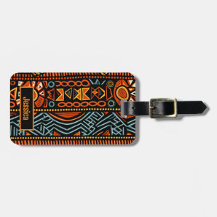 Moderne Afrikaanse print Bagagelabel