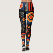 Moderne Afrikaanse print Leggings (Achterkant)