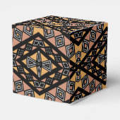 Moderne Afro Pop Bogolan Modderdoek Ontwerp Bedankdoosjes (Achterkant)