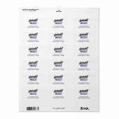 Moderne Afsluitingsfeest Etiket (Full Sheet)
