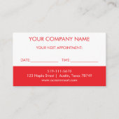 Moderne afspraakkaart informatiekaartje (Voorkant)