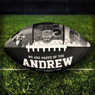 Moderne afstudeercadeau Cool fotocollage trendy American Football