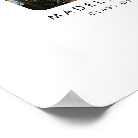 Moderne afstudeercadeau Poster Alternatief (Hoek)