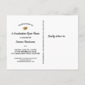 Moderne Afstudeerder Foto Collage Funny Graduation Briefkaart (Achterkant)