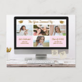 Moderne Afstudeerder Foto Collage Funny Graduation Briefkaart (Voorkant)