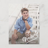 Moderne Afstudeerder Fotogradatie Partij Hartelijk Briefkaart (Voorkant)