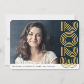 Moderne Afstudeerder klasse jaarstrepen Afstuderen Aankondiging (Voorkant)