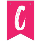 Moderne Afstudeerder voor warme roze Afstuderen Vlaggetjes (Tweede vlag)