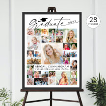 Moderne Afstudeerders 28 Foto Collage Feest Displa