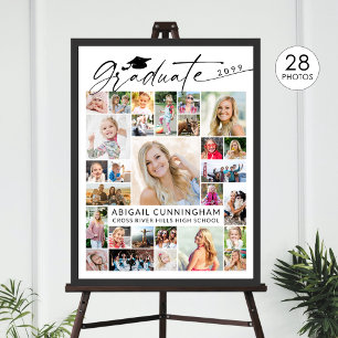 Moderne Afstudeerders 28 Foto Collage Feest Displa Poster