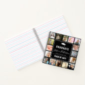 Moderne afstudeerfeest 17 foto collage herinnering notitieboek (Binnen)