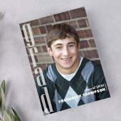 Moderne afstudeerfeest aangepaste foto kaart