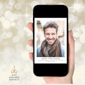 Moderne Afstudeerfoto Save The Date